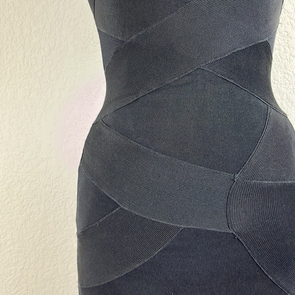 AllSaints Hazel Knitted Bandage Dress - Picture 3 of 7